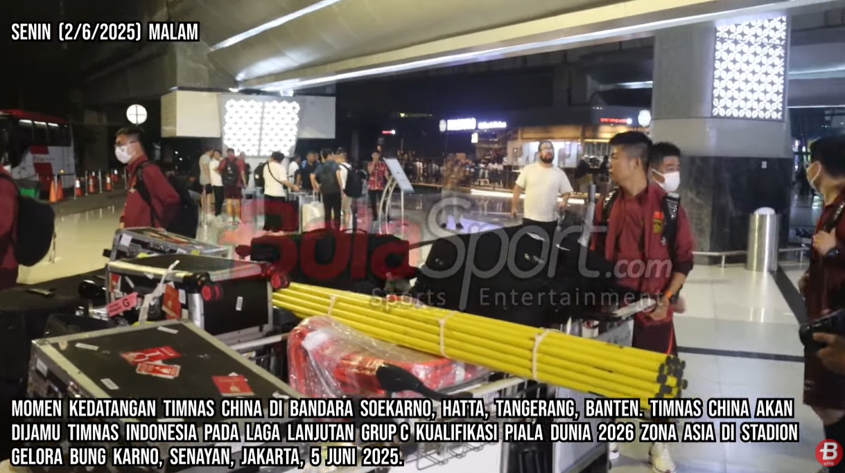 印尼媒體9分鐘跟拍國足抵達視頻，不由感嘆：裝備齊整！