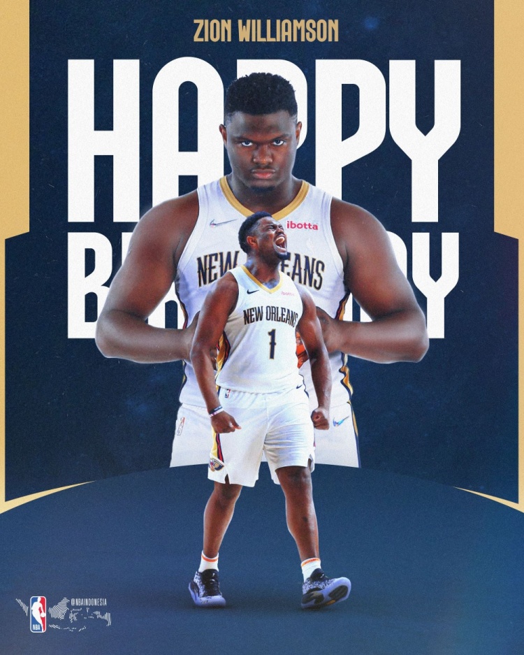 ??真摯的祝福！祝鵜鶘球星錫安25歲生日快樂??
