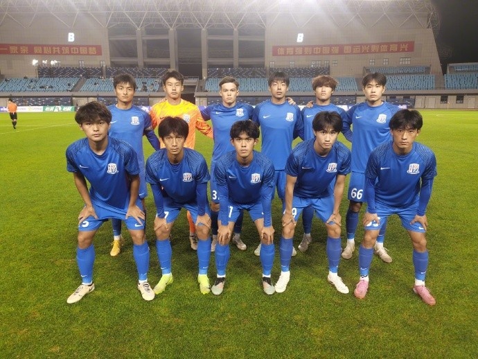 青少年精英聯(lián)賽U21組晉級賽階段I組第3輪，上海申花7-0青島西海岸